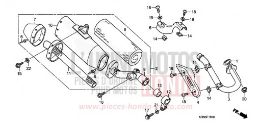 ABGAS-SCHALLDAEMPFER (CRF250R4) CRF250R4 de 2004